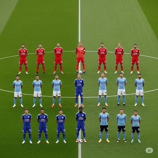 Leicester City vs Man City lineups