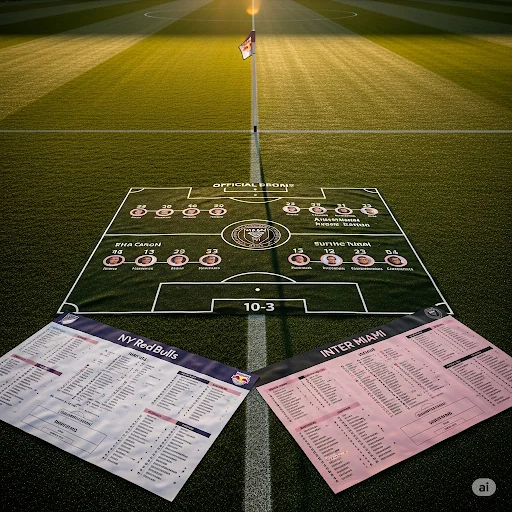 NY Red Bulls vs Inter Miami Lineups